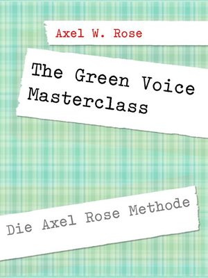 cover image of The Green Voice Masterclass